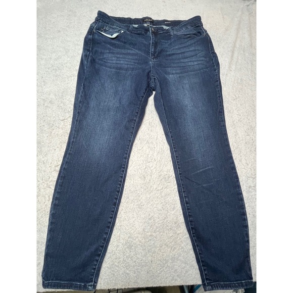 Judy Blue Skinny Fit Jeans Womens 22W Dark Wash High Rise Stretch Denim Pants - Picture 2 of 7